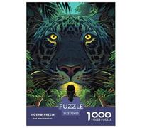 Leopardo 1000 Pezzi Animazione Puzzle Adulti Multicolore Festa Aziendale Regalo Per Adulti E Bambini Da 14 Anni E Più 70x50cm/1000pcs