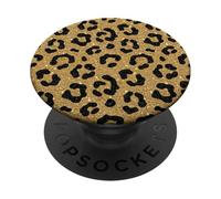 Leopardo Animale Macchie Nero Glam Fashion Style Art PopSockets PopGrip Adesivo