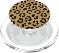 Leopardo Animale Macchie Nero Glam Fashion Style Art PopSockets PopGrip per MagSafe