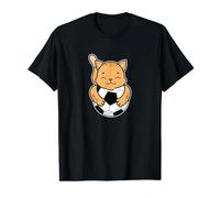 Leopardo con Calcio Maglietta con Stampa Grafica Economica