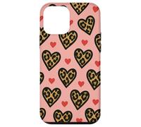 Leopardo Cuore Modello Carino Selvaggio Romantico Valentine Estetica Custodia per iPhone 12 mini