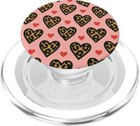 Leopardo Cuore Modello Carino Selvaggio Romantico Valentine Estetica PopSockets PopGrip per MagSafe