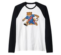 Leopardo della Repubblica Democratica del Congo Bandiera Maglia con Maniche Raglan
