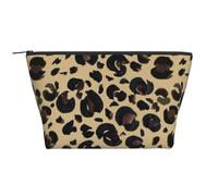 Leopardo dell'acquerello, Borsa da toilette Borsa per trucco Borsa per cosmetici Borsa da toilette da viaggio portatile