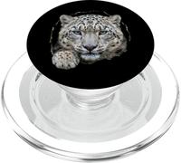 Leopardo delle nevi che rompe attraverso il foro strappato grafica gatto selvatico PopSockets PopGrip per MagSafe