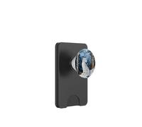 Leopardo delle nevi Paesaggio invernale macchiato alla moda PopSockets PopWallet per MagSafe