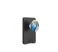Leopardo delle nevi Paesaggio invernale macchiato alla moda PopSockets PopWallet per MagSafe