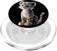 Leopardo delle Nevi Panthera Uncia Grande Gatto PopSockets PopGrip per MagSafe