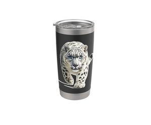 Leopardo delle nevi Stare Snow Leopard Stalk Feroce Snow Leopard Bicchiere termico in acciaio inox doppia parete