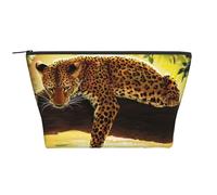 Leopardo divertente, Borsa da toilette Borsa per trucco Borsa per cosmetici Borsa da toilette da viaggio portatile