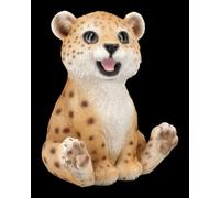Leopardo - Dolce Leopardi Cucciolo - Grande Gatto Animale Decorazione - H 12 CM
