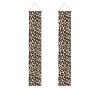 Leopardo Ghepardo Amore per i leopardi, Decorazioni per feste di laurea - Striscione da appendere al portico, bandiera di benvenuto per esterni e interni