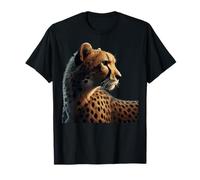 Leopardo Ghepardo Tigre Leopard Face Leone Cat Maglietta