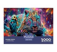Leopardo Jigsaw Puzzle 1000 Pezzi Per Adulti fauna selvatica Giochi EduGattoivi Puzzle Per Adulti E Bambini Età 9 Anni + Cartone Riciclato Al 100% Home Decorazione 70x50cm/1000pcs