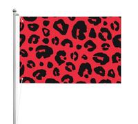 Leopardo Leone Tigre Animale Pri,Bandiera da giardino, bandiera decorativa da cortile, bandiera bifacciale, 2x3 piedi, per esterni e interni