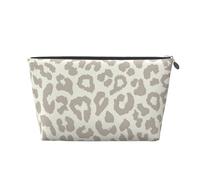 Leopardo modello marrone, Borsa da toilette Borsa per trucco Borsa per cosmetici Borsa da toilette da viaggio portatile