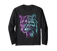 Leopardo Nuvoloso Colorato Maglia a Manica