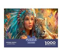 Leopardo Puzzle 1000 Pezzi Per Adulti fauna selvatica Puzzle Sfidanti Regali Per Gli Uomini Cartone Riciclato Al 100% Puzzle Decorativo 52x38cm/1000pcs
