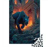 Leopardo Puzzle 1000 Pezzi Trattori Jigsaw Puzzle Per Adulti Puzzle 1000 Pezzi Difficili Per Adulti Home Giochi Puzzle 52x38cm/1000pcs