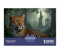Leopardo Puzzle Animalei 1000 Tessere Cartone Resistente Da 14 Anni, Difficile EduGattoivo, Idea Regalo Natale Premium Attività Famigliare 70x50cm/1000pcs