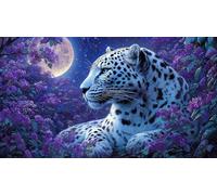 leopardo Puzzle impossibili 1000 Pezzi Decorazione per la casa. Giochi di Rilassamento e Intelletto per adulti e ragazzi da 14 anni 38x26cm/1000pcs