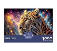 Leopardo Puzzle Impossibili 1000Pcs Cielo notturno magicoDecorazione Per La Casa. Rilassamento E Intelligence Per Adulti E Bambini Da 12 Anni 38x26cm/1000pcs