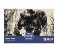 Leopardo Puzzle Impossible 1000 Pezzi Decorazione Per La Casa. Giochi Rilassamento E Intelligence Per Adulti E Ragazzi Da 14 Anni 38x26cm/1000pcs