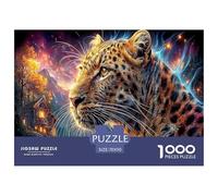 Leopardo Puzzle Impossible 1000Pcs Cielo notturno magicoDecorazione Per La Casa. Rilassamento E Intelligence Per Adulti E Bambini Da 12 Anni 70x50cm/1000pcs