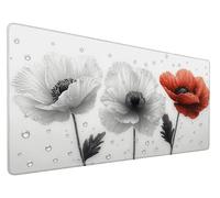 Leopardo Tappetino Mouse XXL 800x300x3mm Tappetino Scrivania Animale Motivo, Mouse Pad Impermeabile Antiscivolo Migliora precisione e velocità, Anti-Sfilacciamento per Ufficio, Casa, PC, Model 139