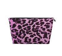Leopardo viola, Borsa da toilette Borsa per trucco Borsa per cosmetici Borsa da toilette da viaggio portatile