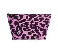 Leopardo viola, Borsa da toilette Borsa per trucco Borsa per cosmetici Borsa da toilette da viaggio portatile