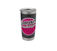 Leopardprint Leopardmuster rosa punk Lieblingsfarbe Cheetah Bicchiere termico in acciaio inox doppia parete
