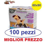 Leopet traverse ultra charcoal 60x90 100 pezzi tappetini carboni attivi per cani