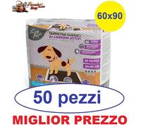 Leopet traverse ultra charcoal 60x90 50 pezzi tappetini carboni attivi per cani
