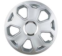 4x LEOPLAST Copricerchi 16" Serie / Kit argento