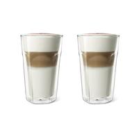 Leopold Vienna Bicchieri Vetro a Doppia Parete LV01516 – Latte Macchiato Set di 2 350 ml