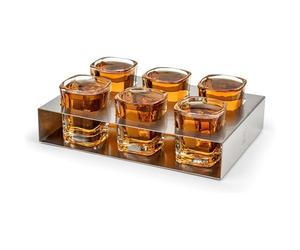 Leopold Vienna - Bicchierini da shot con vassoio - set da 6 bicchierini