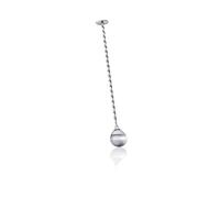 Leopold vienna Cucchiaio da Bar con pestello, Acciaio Inossidabile 304, Argento