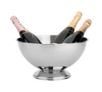 Leopold Ciotola per champagne Vienna Classic II, acciaio inossidabile, diametro 35 x 19 cm, 304, argento, 1 pezzo (confezione da 1), classica