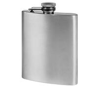 Leopold Vienna LV00526 - Bottiglia Tascabile per liquori, 220 ml, 98 x 24 x 128 mm, in Acciaio Opaco Spazzolato