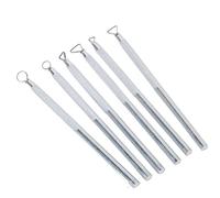 LEORX argilla Sculpting strumenti Set per scolpire e dettagli Trimming, confezione da 6 (Argento)