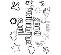 Leo's Colouring Book: Personalised with Your Name on Every Page