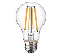 Leo's Light Lampadina a LED A60 E27 12W Bianco Calda 2200K 1200LM Retrò Edison Filamento Lampadina Sostituire 100W a Incandescenza (Clear, 12W)