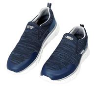 LEOSS ORIGINAL Slip-On Scarpe Multiuso Uomo Scarpa Ortopedica a Scatto Supporto Arco Asciugatura Veloce Respirabili Senza Lacci Facili da Indossare Viaggi Brevi (Blu Scuro, 45 EU, MLE250487-3)