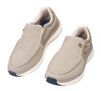 LEOSS ORIGINAL Slip-On Scarpe per Anziani Scarpe Casual Casa Cachi Senza Cinturini Facili da Indossare Togliere Comode per Giorni di Routine (Cachi, 40 EU, MLE260297-8)