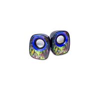 Leotec Painting Collection - Altoparlanti per PC, 7 W, 2 x 3,5 W, USB, 3,5 mm, multicolore
