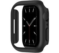 Leotop Compatibile con Apple Watch Custodia 38 mm, PC rigido, sottile, pellicola protettiva per paraurti, pellicola protettiva rotonda opaca per iWatch Series 3 2 1. (nero, 38 mm Series 3/2/1)