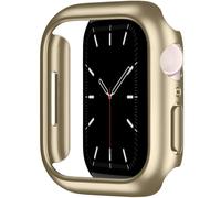 Leotop Compatibile con Apple Watch Custodia da 41 mm, ultra sottile in policarbonato, sottile, pellicola protettiva per paraurti, pellicola protettiva per iWatch (oro, 41 mm, serie 9/8/7)