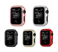 Leotop compatibile con Apple Watch Series 4 custodia 44 mm 40 mm, super sottile bumper PC Cover rigida leggero Slim antiurto accessori opaco telaio compatibile iWatch 44mm 5 Color Pack