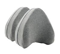 LeoTube Federa di ricambio per cuscino Contour Legacy in schiuma per gambe e ginocchia, solo federa (grigio, 2 pezzi)